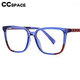 Sunglasses Frames 57124 Spring Hinge Anti Blue Light Computer Glasses Frame Lady Fashion Square Leopard Eyeglass Trend Optical Clear Eyewear