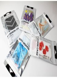 500 pcs Custom Design Plastic Packaging Bags for Leather Cover Retail Zip Bags for Smart Phone Cases for iPhone 7 Plus X Note 87224910
