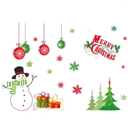 Window Stickers Christmas Decoration Supplies Static Without Glue Glass Tree Wall