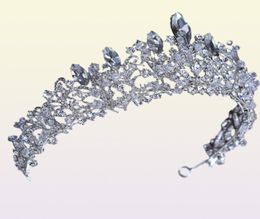 European style big crown headwear bride wedding tiara bridal makeup headdress princess baroque crown wedding hair accessories C1811987651