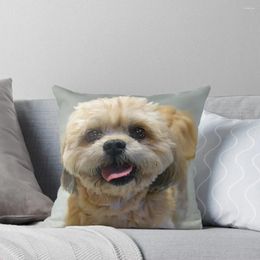 Pillow Smiling Shih Tzu Dog Throw Luxury Cover Christmas Decorations 2024