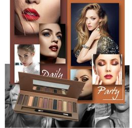 Naked Heat Eyeshadow Palette 12 Fiery Amber Neutral Shades UltraBlendable Rich Colours with Velvety Texture Set Includes Mir8027733