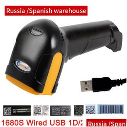 Scanners 1D2D Supermarket Handhel Barcode Bar Code Scanner Reader Qr Pdf417 Bluetooth 24G Wireless Wired Usb Platform 230808 Drop Deli Otcoa