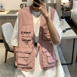 Men's Tank Tops BF Summer Stylish Harajuku Chinese Fad Cardigan Vest