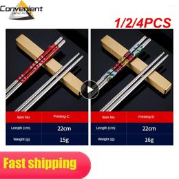 Chopsticks 1/2/4PCS Portable Light Weight Approximately 16g Long Lasting Non-slip Reusable