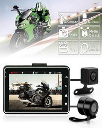 Motorcycle DVR Camera Motor Motorbike Dash Cam with Special Dualtrack Front Rear Recorder Dashcam2278683