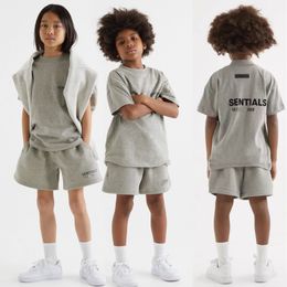 Childrens T-Shirt Boys Girls Sets Kinder Kurzarm Top Child Designer mit Buchstaben Schwarz Weiß Größe XS-XL