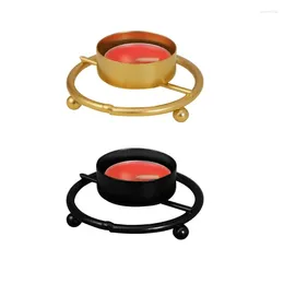 Candle Holders Wrought Iron Holder Round Candlestick For Wedding Banquet Party Bar Home