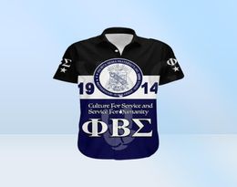 Men039s Casual Shirts Phi Beta Sigma Hawaiian Shirt Hand Sign Flame 3D All Over Printed Men39s For Women39s Harajuku Unis67902474351517