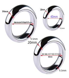 6 Size Metal Cock Ring sexyToys For Men Penis bondage lock Delay Ejaculation Rings Weight Cockring sexy Toys Adults 184235366