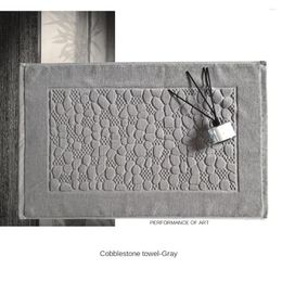 Bath Mats Cotton Towel-Shaped Ant-slip El Spa Beauty Mat For Floor Entrance Doormat Toilet Bathtub White Home Decor