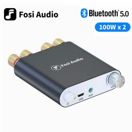 Amplifier Fosi Audio ZK1002D 100W x2 Bluetooth Power Amplifier Mini Wireless Stereo Receiver 2 Channel HiFi Digital Power Amp