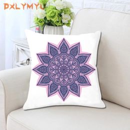 Pillow Color Geometry Mandala Pattern Cover 45 45cm Polyester Decoration Chair Sofa Pillowcase Home Decor Throw Case