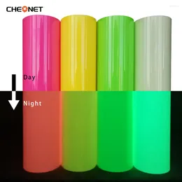 Window Stickers Easy To Cut & HTV 3D Puff Luminous Heat Transfer Glow In Dark Noctilucent Press Machine Tshirt Iron On