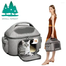 Cat Carriers Foldable Breathable Pet Shoulder Bag Portable Fashion And Dog Travel Backpack Carrier Space Puppy Handbag Pets Acessorios