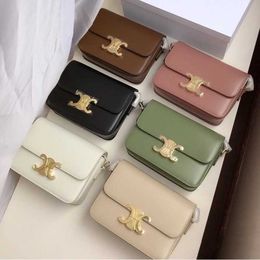 High end Designer bags for Celli women New trendy and versatile bag tofu bag flight attendant bag one shoulder crossbody small square bag leather women bag Original 1:1