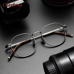 Sunglasses Frames Round Pure Titanium Light Eyeglasses Men Glasses Quality Myopic Frame Optical Eyewear For Prescription Lenses