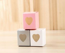 Love Heart Wedding Supplies Candy Boxes Favor Holders Baby Shower Gift Box Chocolate Cake Boxes Bag2146401