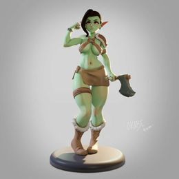 Anime Manga BANGSHE Minis Resin Figure 1/24 Scale Lovely Orc Assemble Model Kit Unassembled Unpainted Statuettes Toys Standard or NSFW