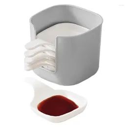 Plates Rectangle Snack Dishes Multifunction Spit Bone Dinner Biodegradable Restaurant Specialty Saucer Plastic