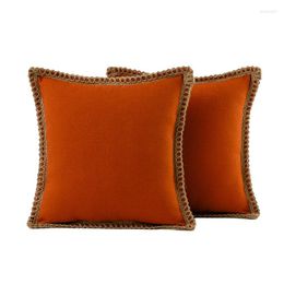 Pillow Inyahome 2pcs Set Square Throw Cover Super Soft And Luxury Decor Euro Pillowcase Modern