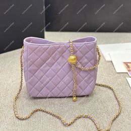 Designer Lady CC Hobo Bag High Quality Soft Sheep Leather Shoulder Bag Handbag CC Small Golden Ball Crossbody Bag