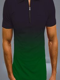 Mens Designers T Shirts Men Slim Fit TShirt Gradient High Quality Black White Orange Tees Streetwear Plus Size M3XL5398536