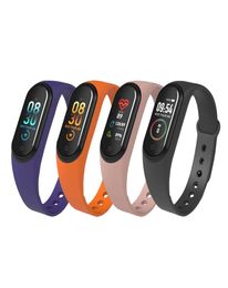 singlepiece M4 Smart band 4 Fitness Tracker Watch Sport bracelet Heart Rate Blood Pressure Smartband Monitor Health Wristband PK 1365046