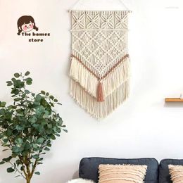 Tapestries Tapestry Handmade Cotton Rope Woven Bohemian Wall Carpet Pendant Decoration Bedroom Art Boho Hanging Decor