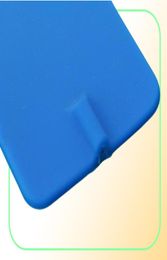 12pcs blue Reusable Rectangular electrode pads Non Gelled Carbon Rubber Electrodes for EMS Tens Microcurrent with 20MM hole 716246420