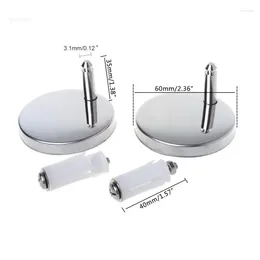 Toilet Seat Covers 2x Hinges Top Close Soft Release Quick Fitting Heavy Duty Hinge Pair Screw Accessories Hardware