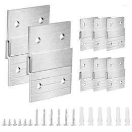 Frames 1 Set 5In French Cleat Hanger Heavy Duty Metal Po Rack Art Frame Wall Hardware Z-Barfor Hook Mirror Easy Install