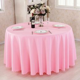 Table Cloth Solid Colour Plain Rectangular Large Round