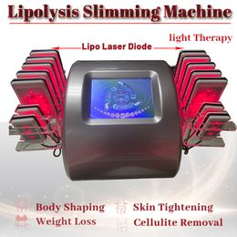 Diode Lipo Laser Fat Removal Lipolysis Slimming Machine Weight Loss Buttock Belly Arms Legs Whole Body Non-Invasive Treatment