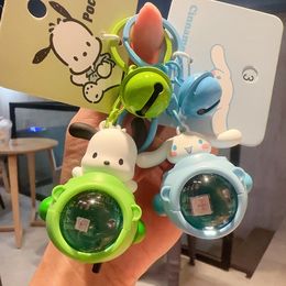 Creative cartoon peripheral game Sanli, Gul Kulomi big eared dog, sunset light keychain, cute female car pendant