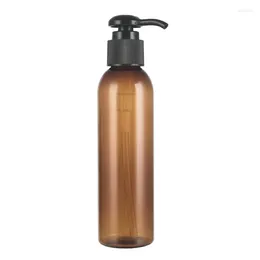 Storage Bottles 30pcs 150ml Cosmetics With Pump Amber Plastic Bottle For Cream Refillable Lotion Brown Pet