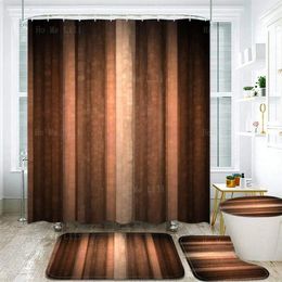 Shower Curtains Brown Vintage Orange Copper Abstract Fall Curtain Set And Rugs Toilet Lid Cover