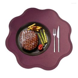 Table Mats Placemats Dining Mat Placemat Insulation Pad Linen HIgh-Temperature Resistant PVC Cloth Party Decor