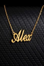 Nameplate Necklace Custom Name Necklace Personalized Jewelry Handmade for Women Nameplate Pendant Necklaces Women Friend8488069