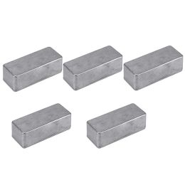 Guitar 5 Pcs Guitar Effects Pedal Aluminum Stomp Box Enclosure for DIY Guitar Pedal Kit 1590A