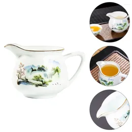 Cups Saucers Landscape Embossed Tea Cup Chinese Style Fair Pitcher Lover Gift
