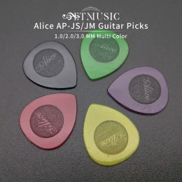 Cables 100pcs Alice Transparent Big/Small Mediators Durable Water Drop Guitar Picks Rain Drop Bass Guitar Plectrum 1.0/2.0/3.0mm