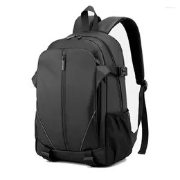 Backpack Black Men's Nylon Water Repellent Casual 15.6 Inch Laptop University Back Pack Men