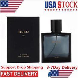 Incense Luxury Brand 100Ml Bleu De Per Natural Spray Good Smell Long Time Lasting Blue Man Cologne Fast Ship Drop Delivery Health Beau Ottpx