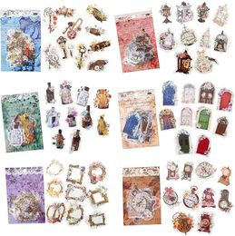 Gift Wrap 180PCS Vintage Scrapbook Stickers Scrapbooking Aesthetic Sticker Set Retro DIY For Journal Art Diary