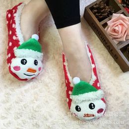 Slippers Home Slipper Fuzzy Womens Winter Warm Kawaii Funny Cute Plush Christmas Anti Skid Indoor Female Dot Fluffy Shoes Furry