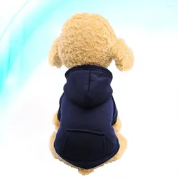 Dog Apparel Pet Warm Coat Puppy Pocket Clothes Cold Weather Outfits Customes For Winter Autumn (Size L Navy)