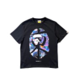 NEW A Bathing Ap Head Graphic Tee Shirt Mens Neon Tokyo Black