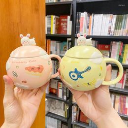 Mugs Ceramic Cartoon Cute 3D Mug For Tea Coffee Cups And Cup Funny Drinkware Kitchen Dining Bar Home Garden