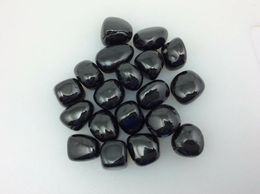Decorative Figurines 3 Jet Tumbled Stones Gemstones Crystals Healing Rocks Wiccan Supplies
